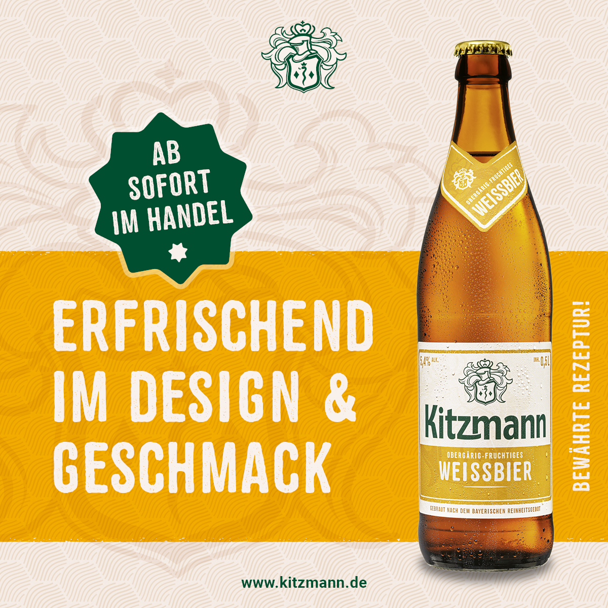 Neue Design des Kitzmann Weißbieres