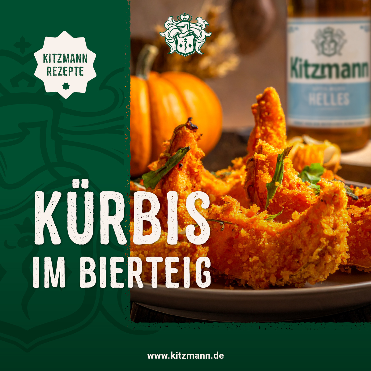 Kürbis in Kitzmann Bier-Teig