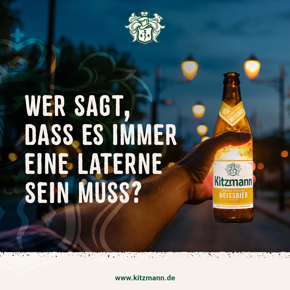 Bild einer leuchtenden Kitzmannflasche